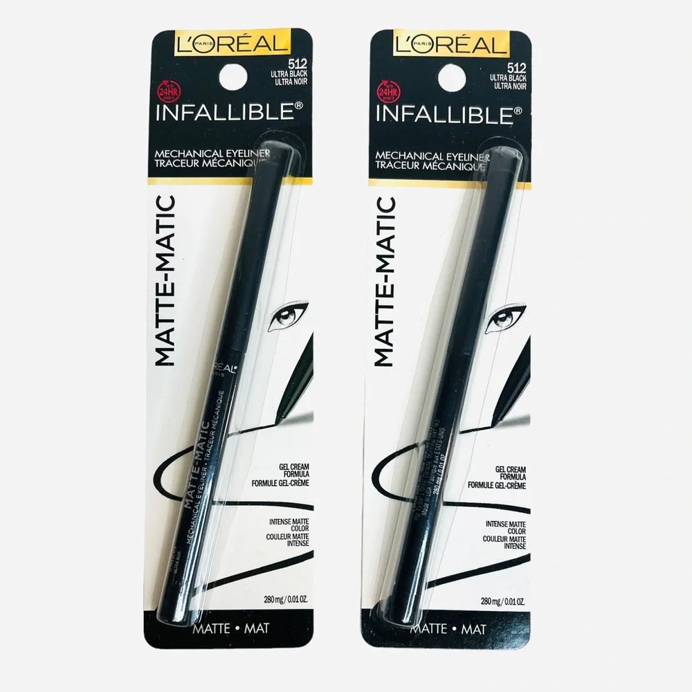 Loreal Infallible Matte-Matic Mechanical Waterproof Eyeliner Ultra Black 2-pack